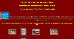 Desktop Screenshot of captaindanstours.com